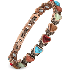 【Mother's Day Gift】Jecanori Pure Copper Magnetic Therapy Bracelet for Women's Arthritis and Joints, Natural Unique Gemstone, Women's Gift🌟Mother's Day sale price is already 50% off, no code needed