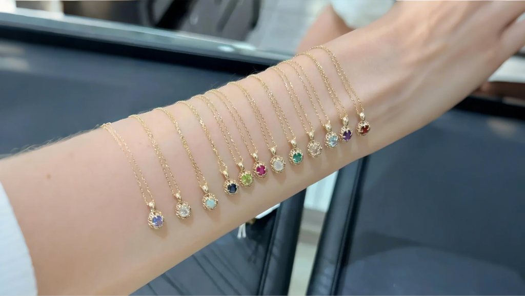 birthstone necklace for mom