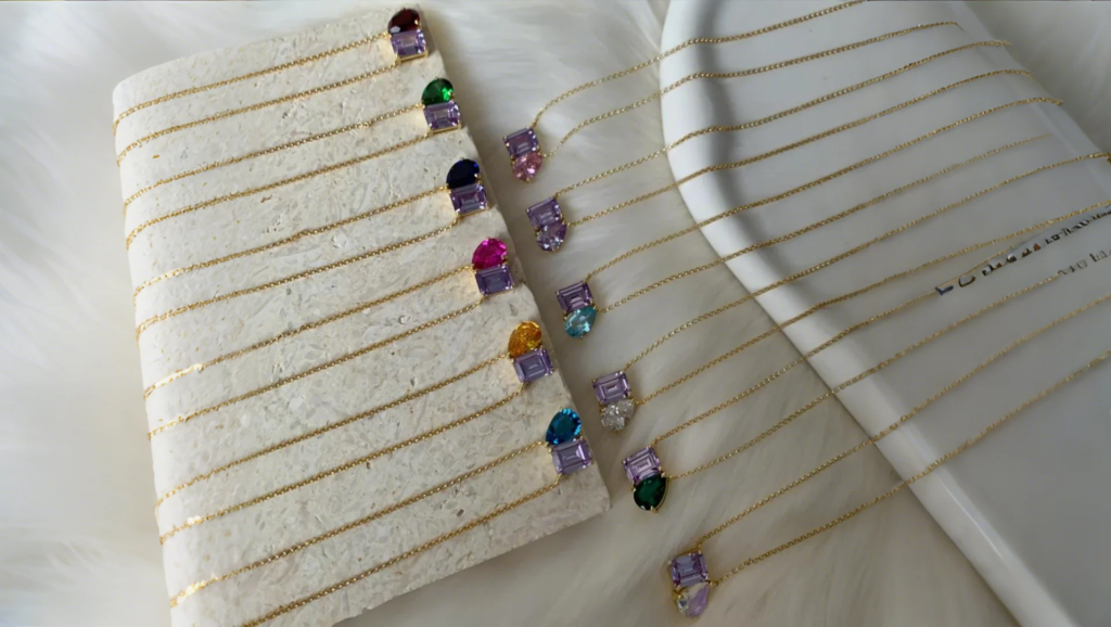 birthstone necklace for mom