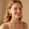 14k gold plated earrings